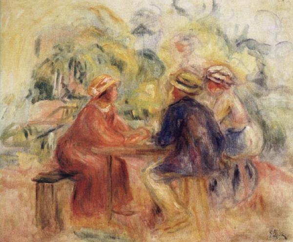 Meeting in the Garden, Pierre Renoir